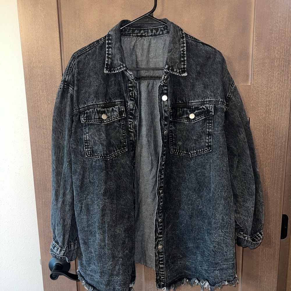 Men's Black Denim Jacket
